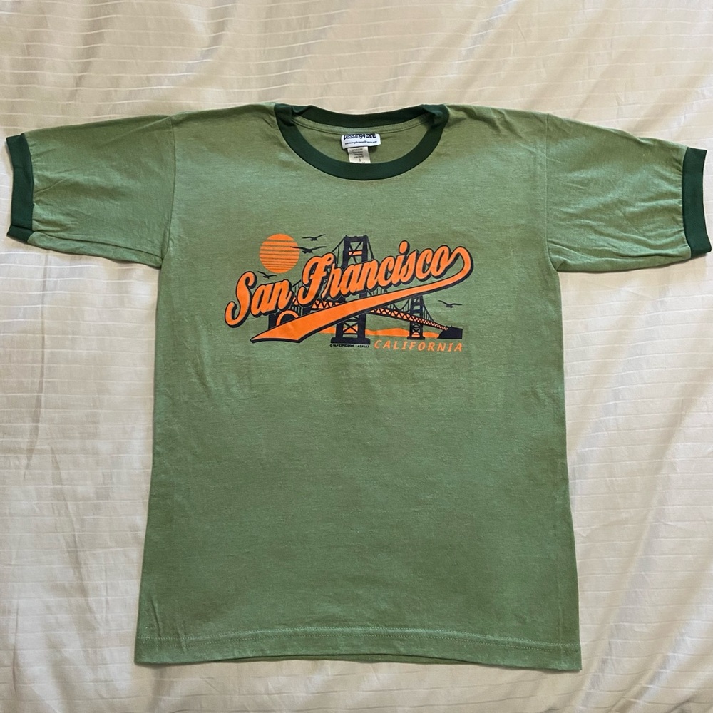 San Francisco Golden Gate Bridge camo Giants vibe 🌉☀️🌁 size S